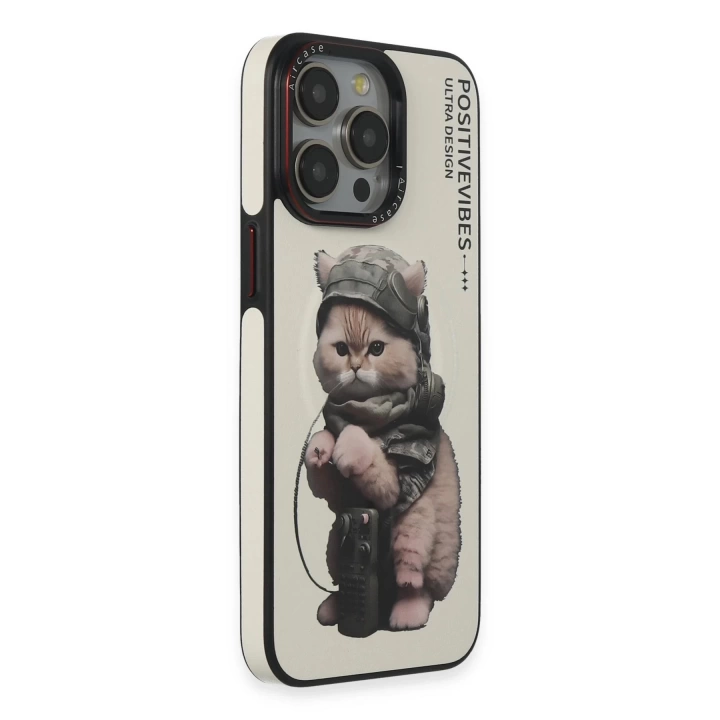 BFS  iPhone 14 Pro Max Fun Magsafe Kapak - Beyaz