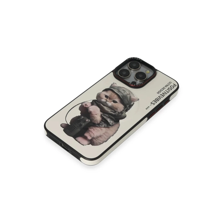 BFS  iPhone 14 Pro Max Fun Magsafe Kapak - Beyaz