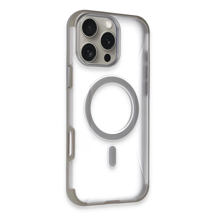 BFS  iPhone 14 Pro Max Hilton Magsafe Kapak - Titan Gri