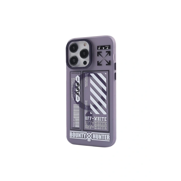 BFS iPhone 14 Pro Max Kılıf Apollo Magneticsafe Desenli Kapak - Apollo Mor - 1