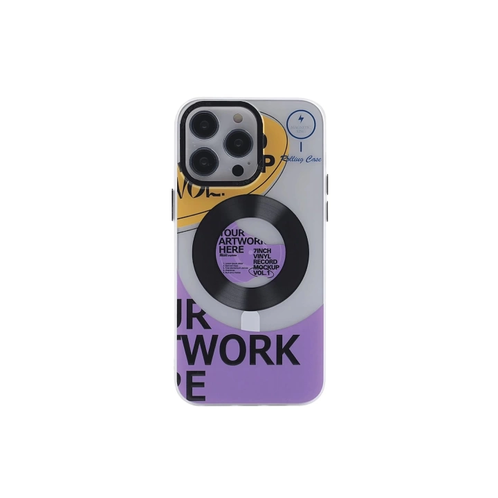 BFS  iPhone 14 Pro Max Kılıf Apollo Magneticsafe Desenli Kapak - Apollo Şeffaf - 6