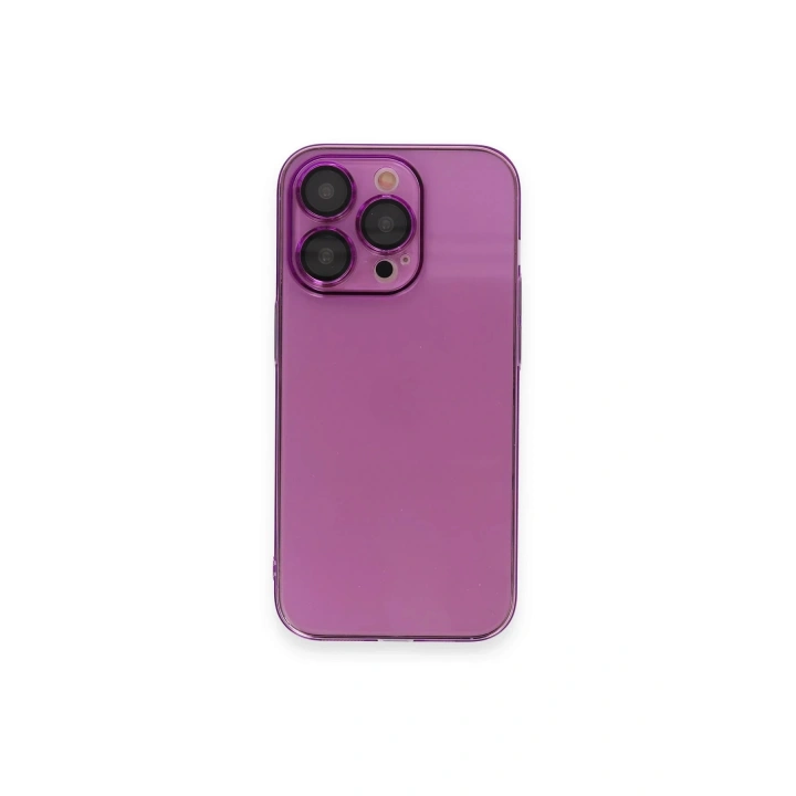 BFS iPhone 14 Pro Max Kılıf Armada Lensli Kapak - Mor