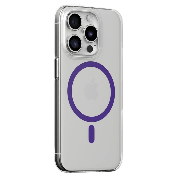 BFS  iPhone 14 Pro Max Kılıf Bubble Magsafe Kapak - Mor