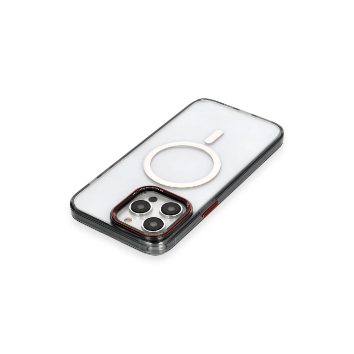 BFS  iPhone 14 Pro Max Kılıf Dinamik Magneticsafe Silikon - Siyah