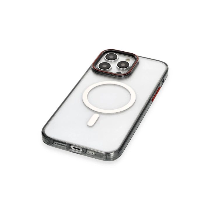 BFS  iPhone 14 Pro Max Kılıf Dinamik Magneticsafe Silikon - Siyah