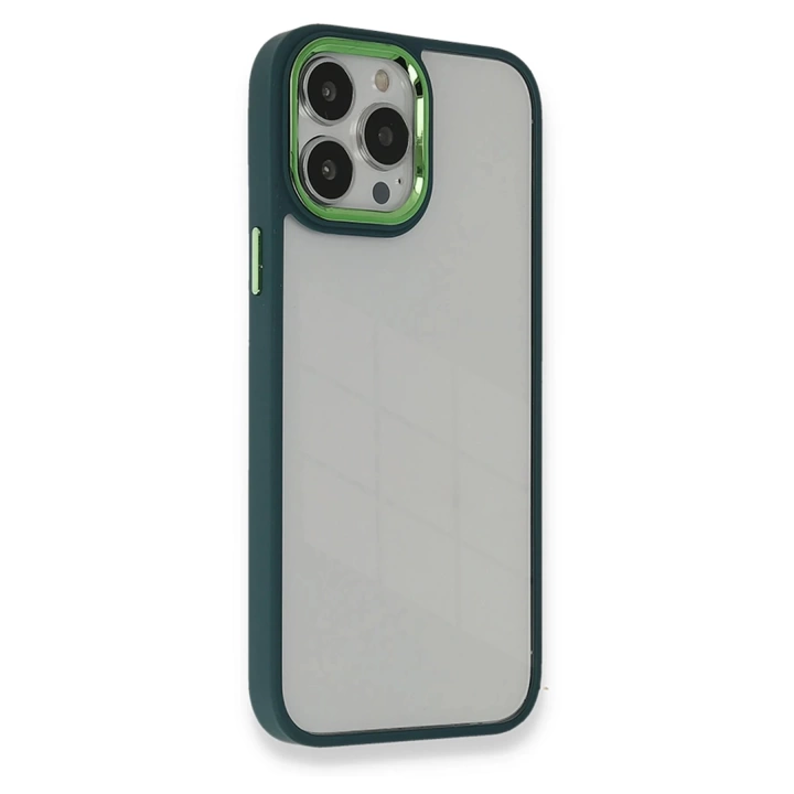 BFS  iPhone 14 Pro Max Kılıf Dora Kapak - Haki Yeşil