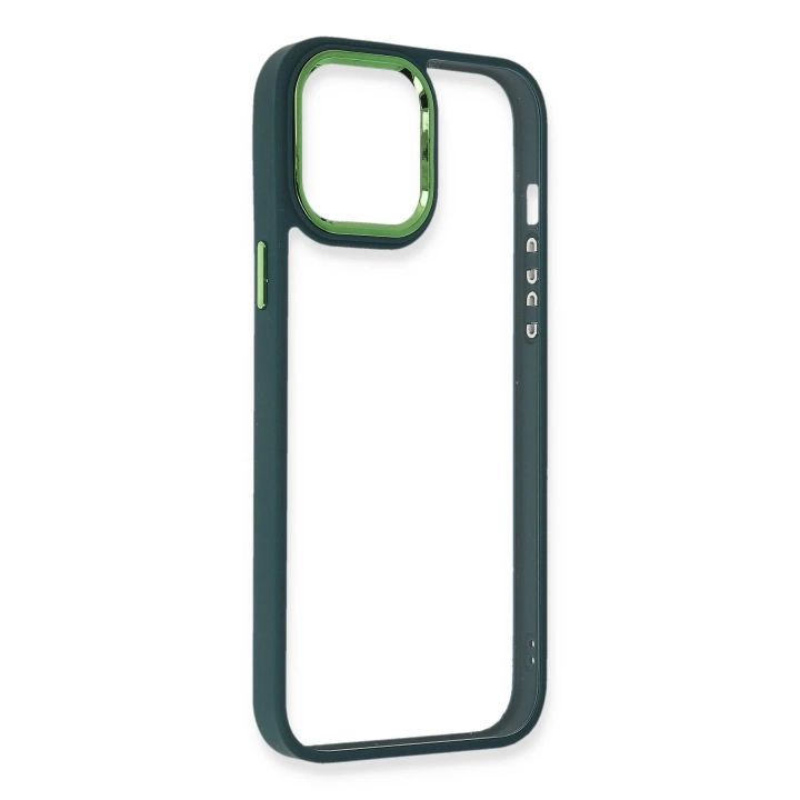 BFS  iPhone 14 Pro Max Kılıf Dora Kapak - Haki Yeşil