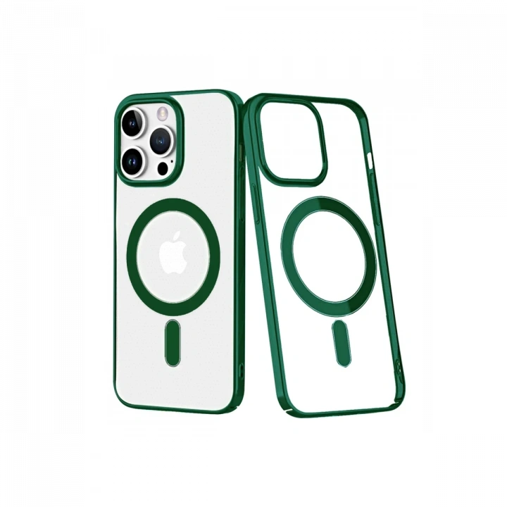 BFS  iPhone 14 Pro Max Kılıf Element Magneticsafe Sert Kapak - Köknar Yeşili