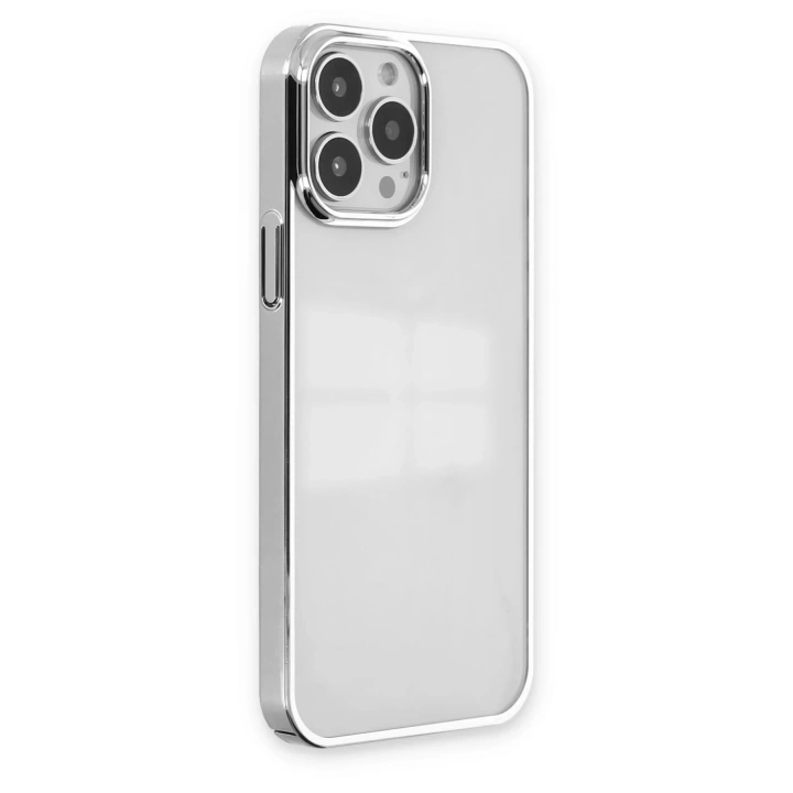 BFS  iPhone 14 Pro Max Kılıf Element Silikon - Gümüş
