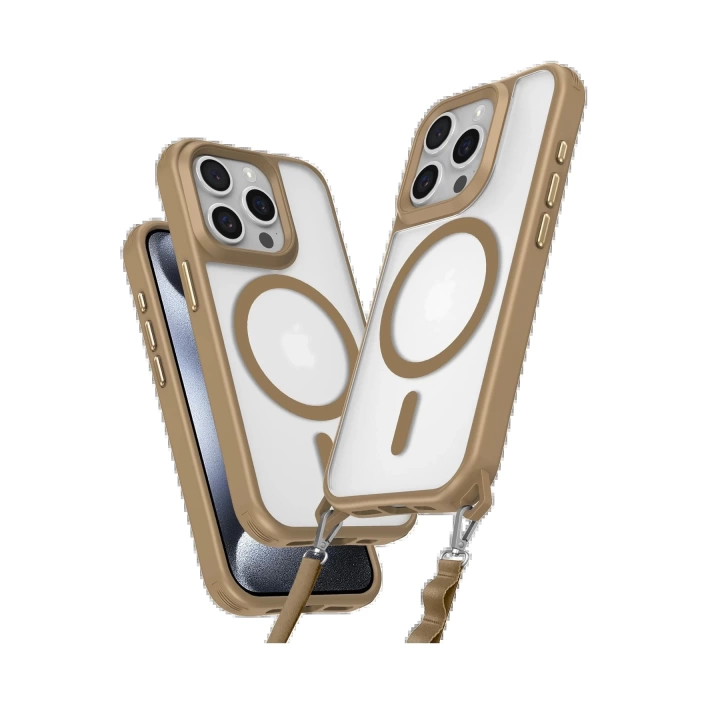 BFS  iPhone 14 Pro Max Kılıf Enka Magsafe Silikon Kılıf - Desert