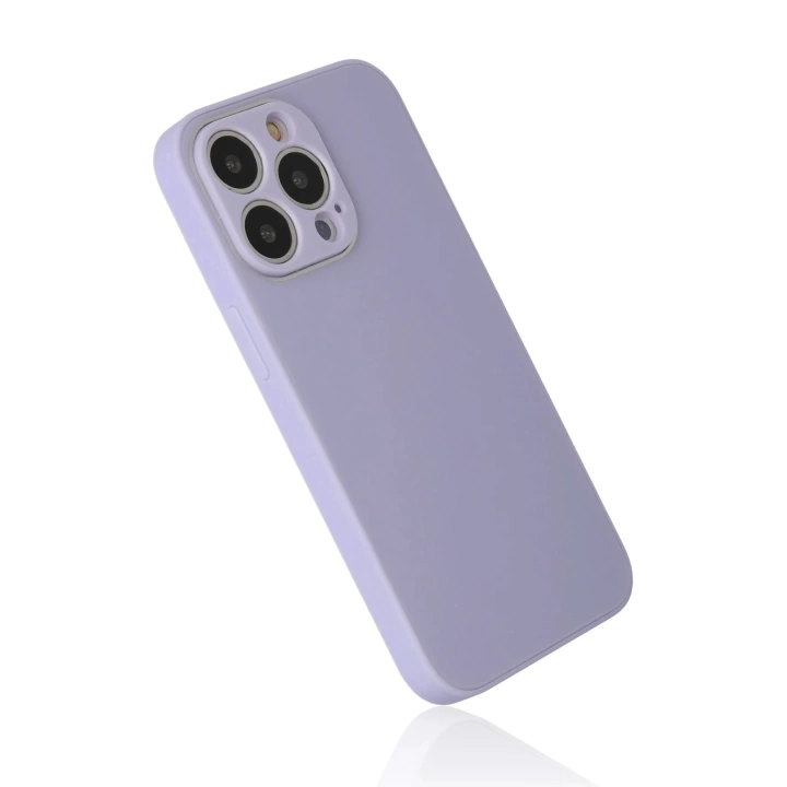 BFS  iPhone 14 Pro Max Kılıf Glass Kapak - Lila