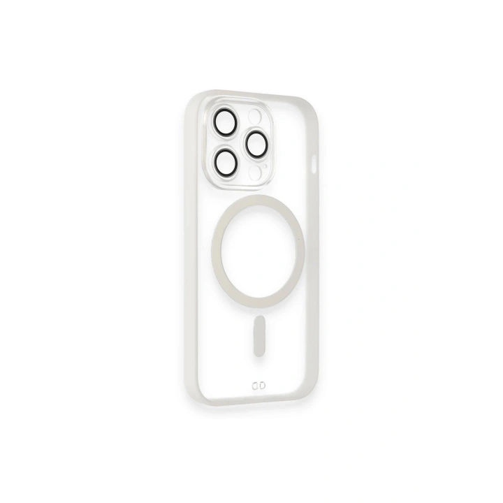 BFS iPhone 14 Pro Max Kılıf Grand Magneticsafe Kapak - Beyaz