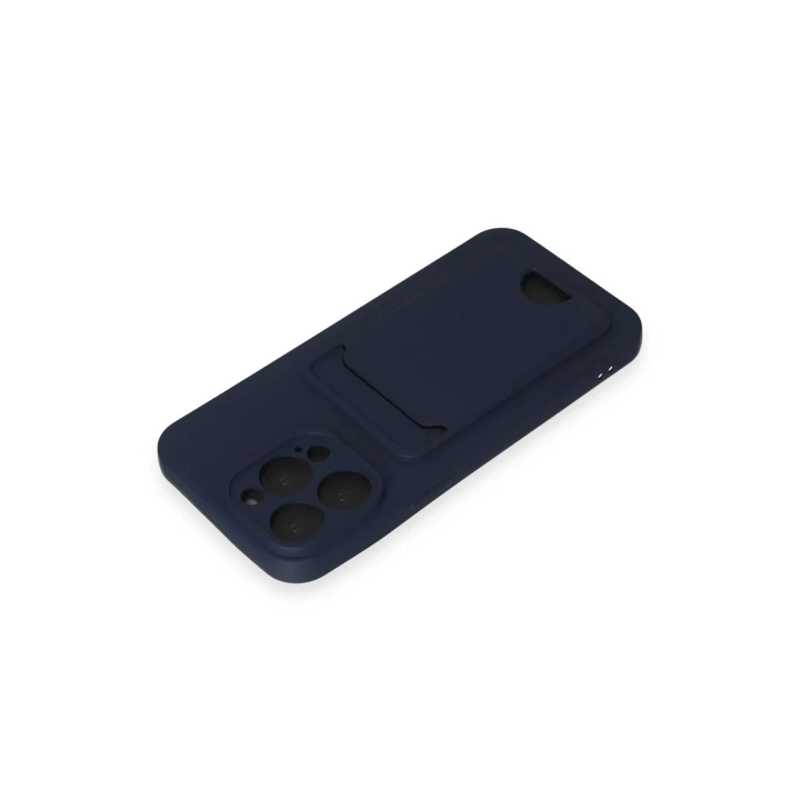 BFS  iPhone 14 Pro Max Kılıf Kelvin Kartvizitli Silikon - Lacivert