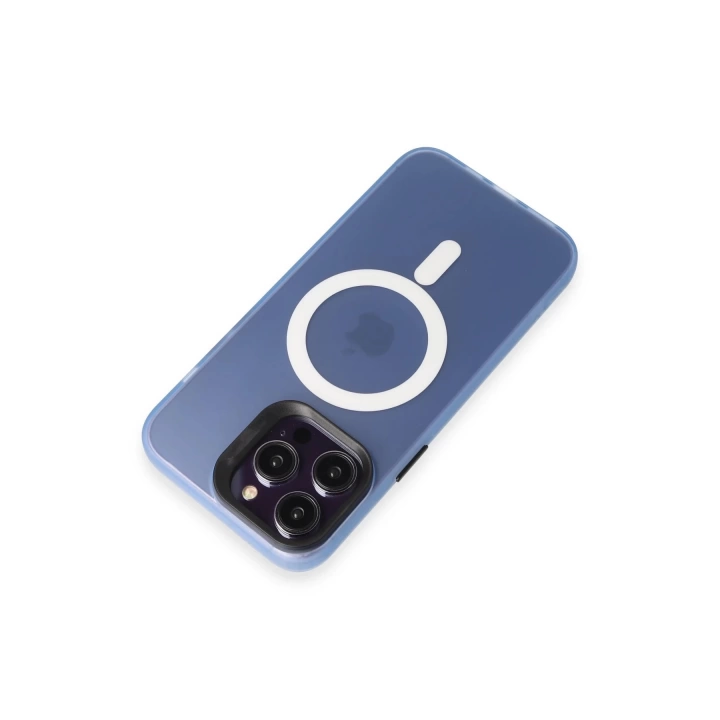 BFS  iPhone 14 Pro Max Kılıf Mateks Magsafe Kapak - Sierra Blue