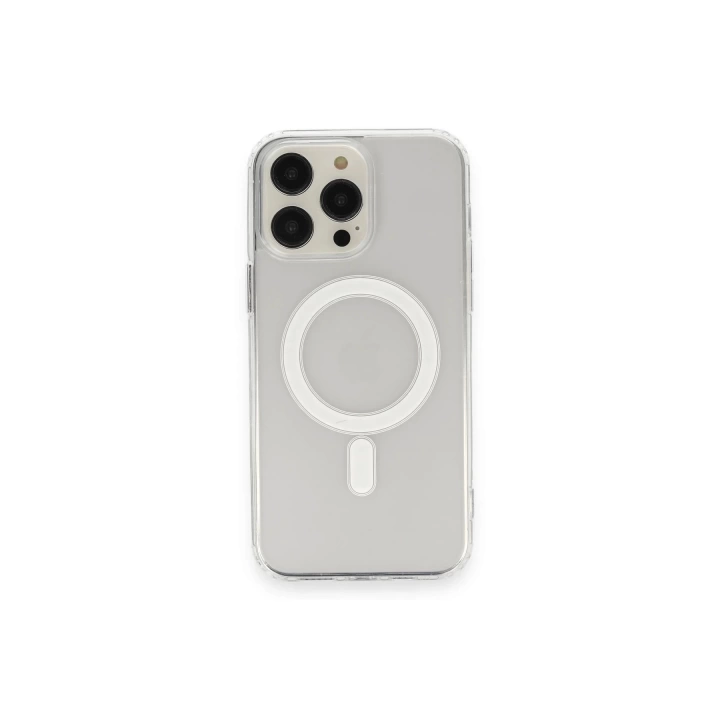 BFS  iPhone 14 Pro Max Kılıf Matte Şeffaf Magneticsafe - Şeffaf