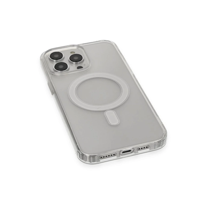 BFS  iPhone 14 Pro Max Kılıf Matte Şeffaf Magneticsafe - Şeffaf