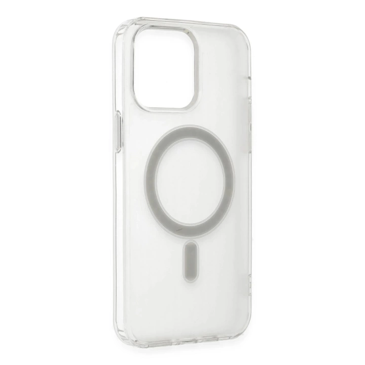 BFS  iPhone 14 Pro Max Kılıf Matte Şeffaf Magneticsafe - Şeffaf