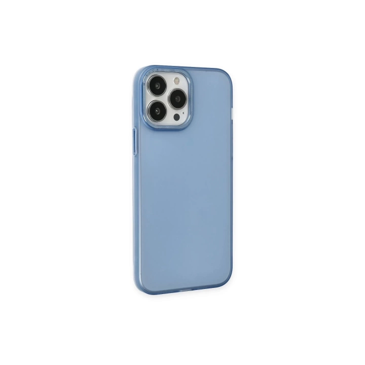 BFS  iPhone 14 Pro Max Kılıf Modos Metal Kapak - Mavi
