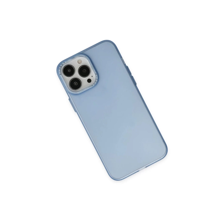 BFS  iPhone 14 Pro Max Kılıf Modos Metal Kapak - Mavi