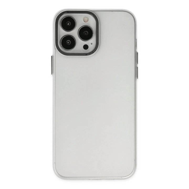 BFS  iPhone 14 Pro Max Kılıf Modos Metal Kapak - Şeffaf