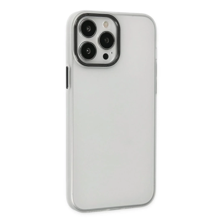 BFS  iPhone 14 Pro Max Kılıf Modos Metal Kapak - Şeffaf