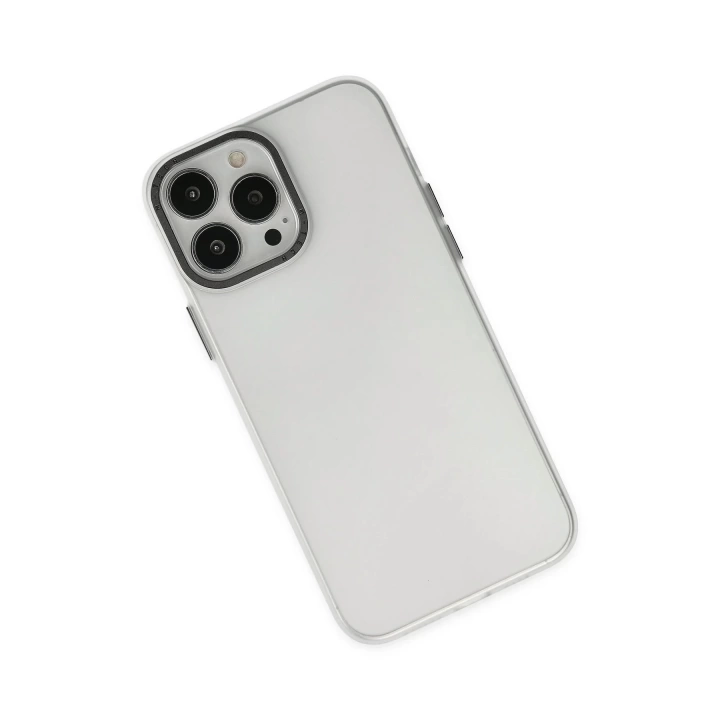 BFS  iPhone 14 Pro Max Kılıf Modos Metal Kapak - Şeffaf
