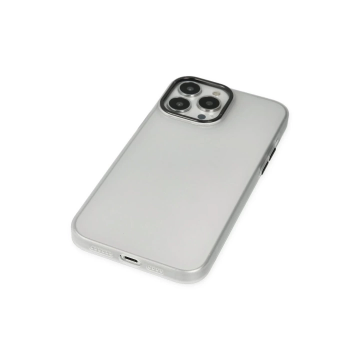 BFS  iPhone 14 Pro Max Kılıf Modos Metal Kapak - Şeffaf