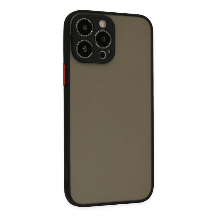 BFS  iPhone 14 Pro Max Kılıf Montreal Silikon Kapak - Siyah