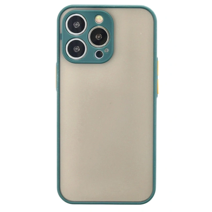 BFS  iPhone 14 Pro Max Kılıf Montreal Silikon Kapak - Yeşil