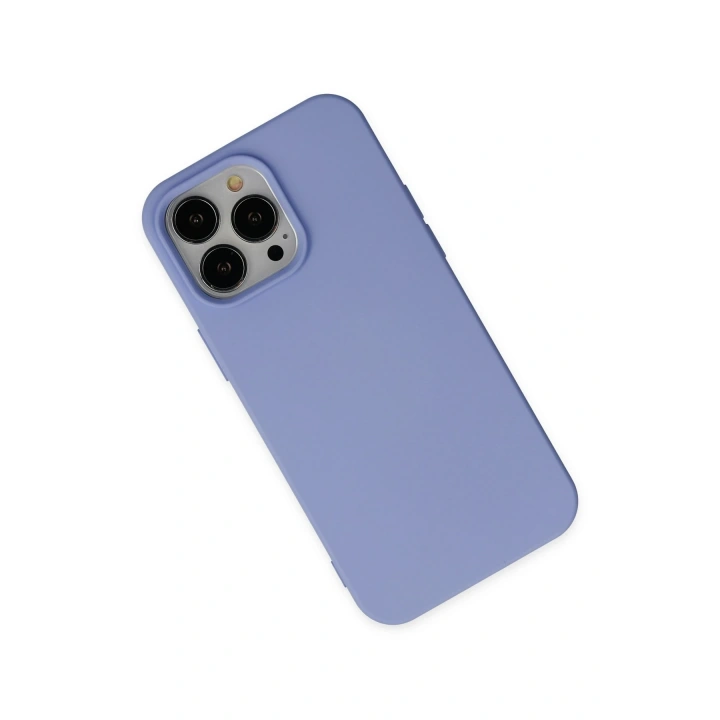 BFS  iPhone 14 Pro Max Kılıf Nano içi Kadife Silikon - Lila