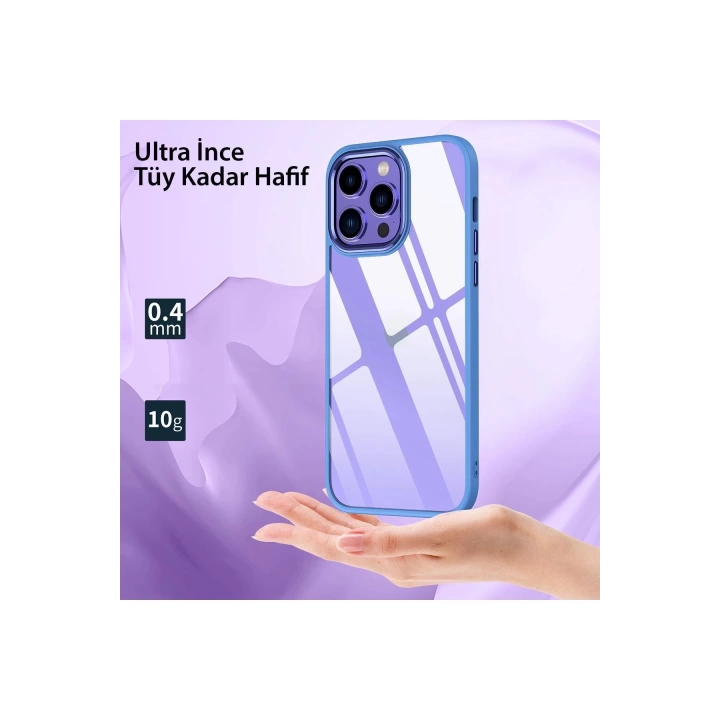 BFS  iPhone 14 Pro Max Kılıf Power Silikon - Mavi
