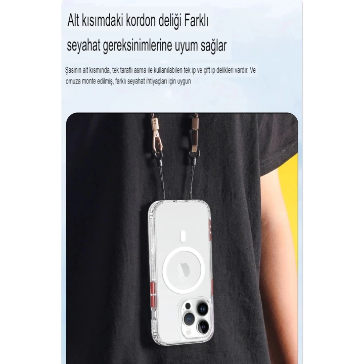 BFS  iPhone 14 Pro Max Kılıf Ramos Magsafe Kapak - Derin Mor