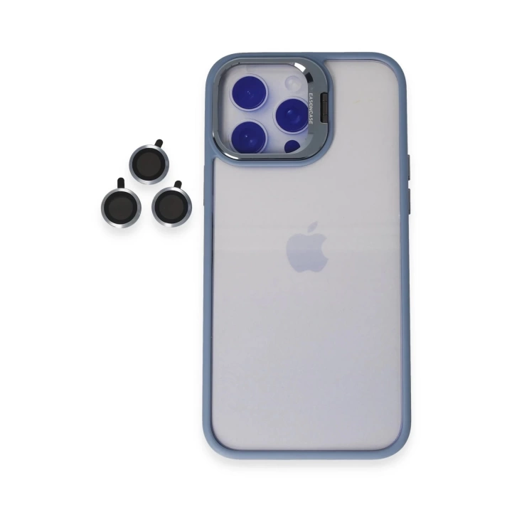 BFS  iPhone 14 Pro Max Kılıf Roblox Lens Standlı Kapak - Sierra Blue