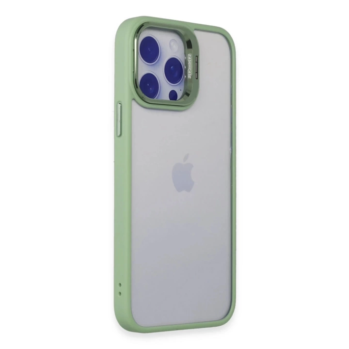 BFS  iPhone 14 Pro Max Kılıf Roblox Lens Standlı Kapak - Yeşil