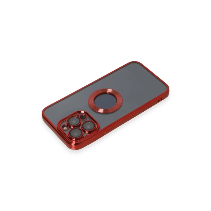 BFS  iPhone 14 Pro Max Kılıf Slot Silikon - Kırmızı