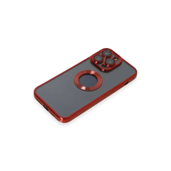 BFS  iPhone 14 Pro Max Kılıf Slot Silikon - Kırmızı