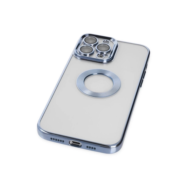 BFS  iPhone 14 Pro Max Kılıf Slot Silikon - Sierra Blue