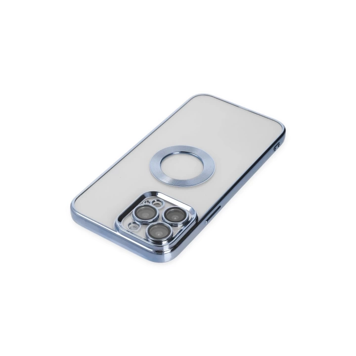 BFS  iPhone 14 Pro Max Kılıf Slot Silikon - Sierra Blue