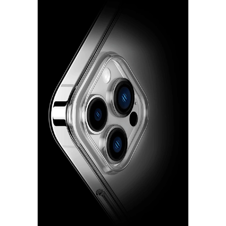 BFS  iPhone 14 Pro Max Kılıf Tron Şeffaf Magsafe Kapak - Mavi