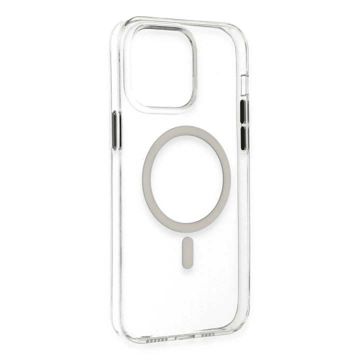 BFS  iPhone 14 Pro Max Kılıf Tron Şeffaf Magsafe Kapak - Şeffaf