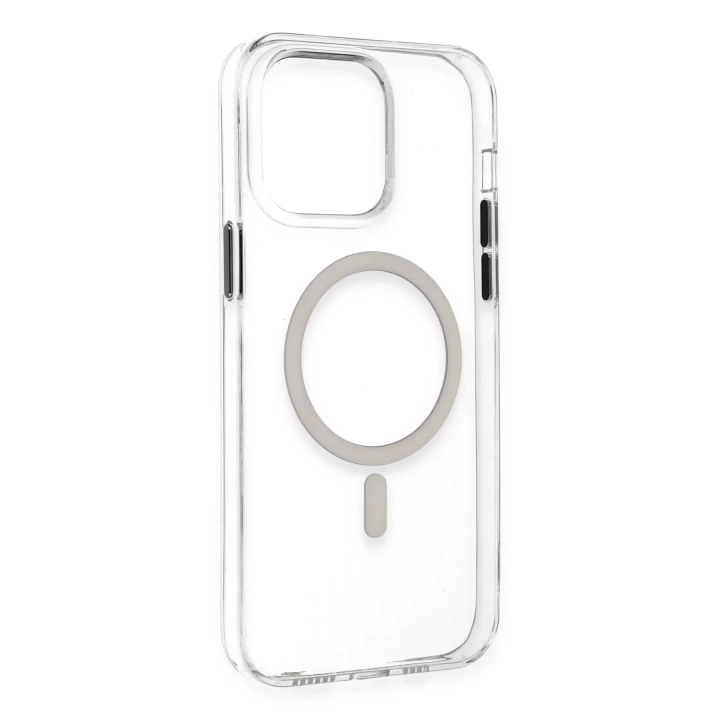 BFS  iPhone 14 Pro Max Kılıf Tron Şeffaf Magsafe Kapak - Şeffaf