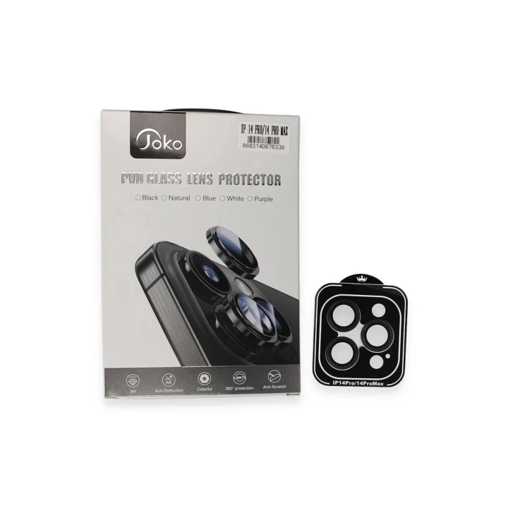 BFS  iPhone 14 Pro Max PVD Metal Kamera Lens - Derin Mor