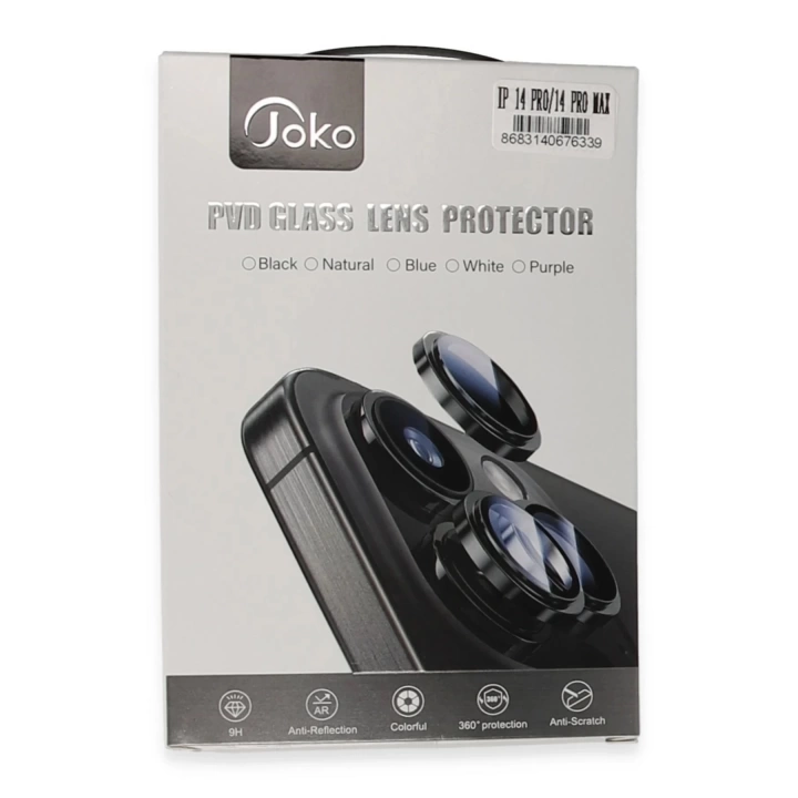 BFS  iPhone 14 Pro Max PVD Metal Kamera Lens - Derin Mor