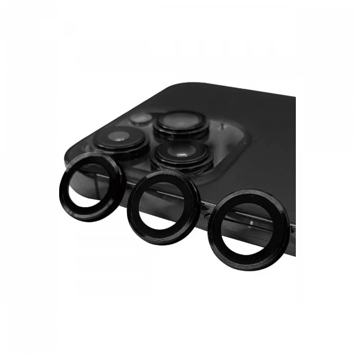 BFS  iPhone 14 Pro Max Raze Metal Kamera Lens - Siyah