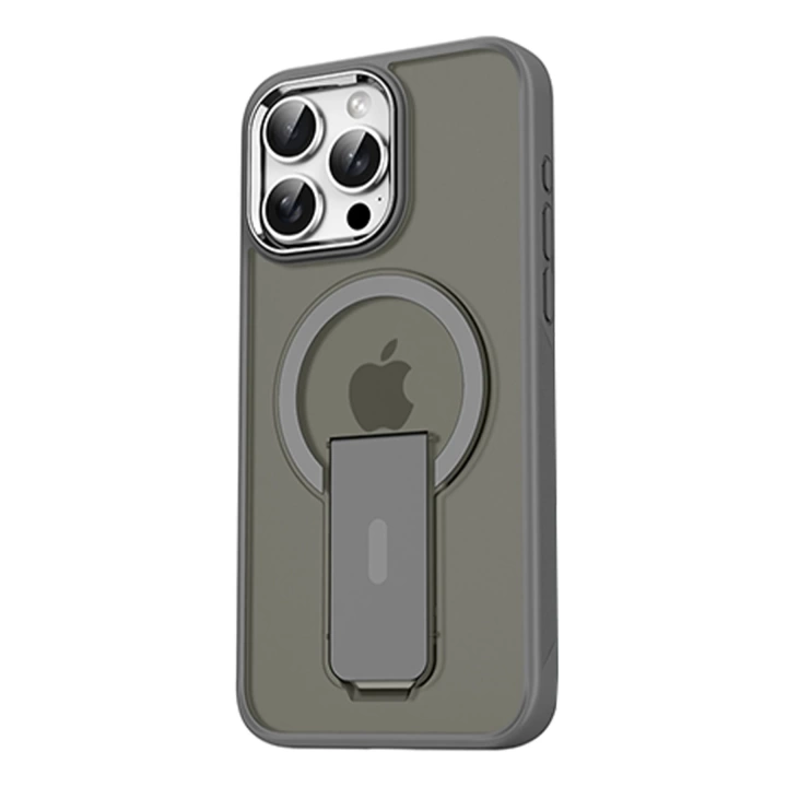 BFS  iPhone 14 Pro Tork Magsafe Standlı Kapak - Titan Gri