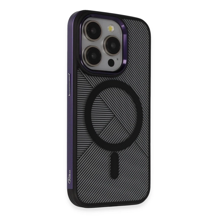 BFS  iPhone 14 Pro Vito Magsafe Kapak - Derin Mor