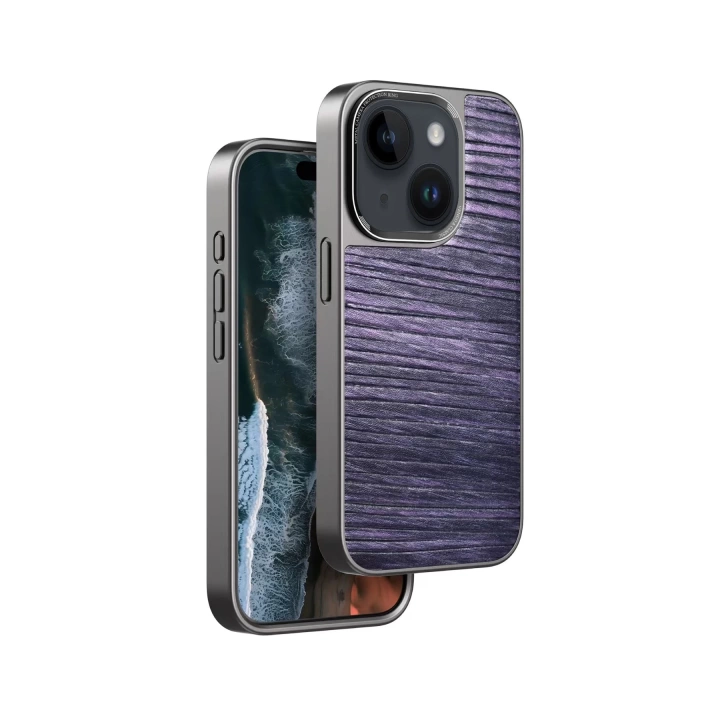 BFS  iPhone 14 Wave Kapak - Derin Mor