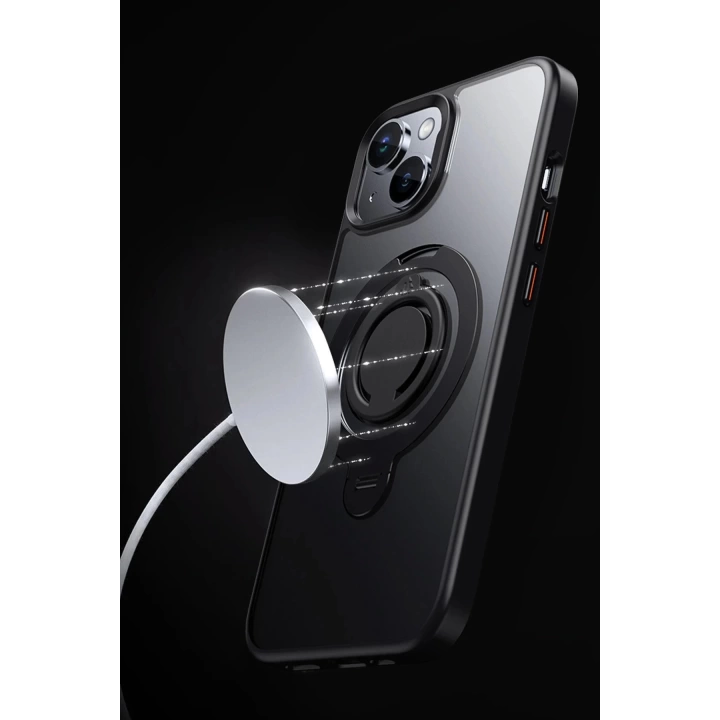 BFS  iPhone 15 Avatar 360 Dönen Magsafe Kapak - Lacivert