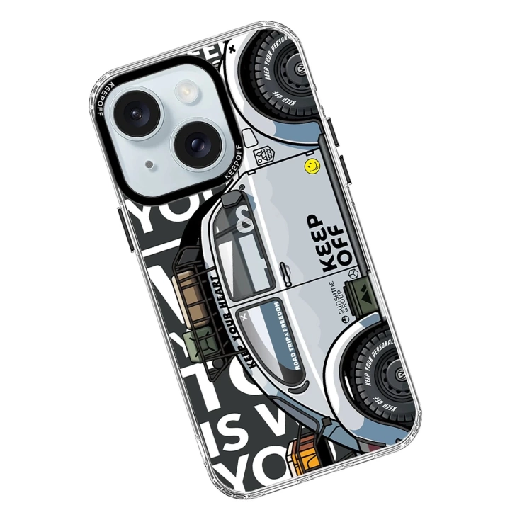 BFS  iPhone 15 Cross Country Travel Magsafe Kapak - Snow