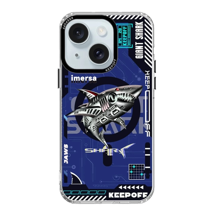 BFS  iPhone 15 DNA Magsafe Kapak - Men Eating Shark